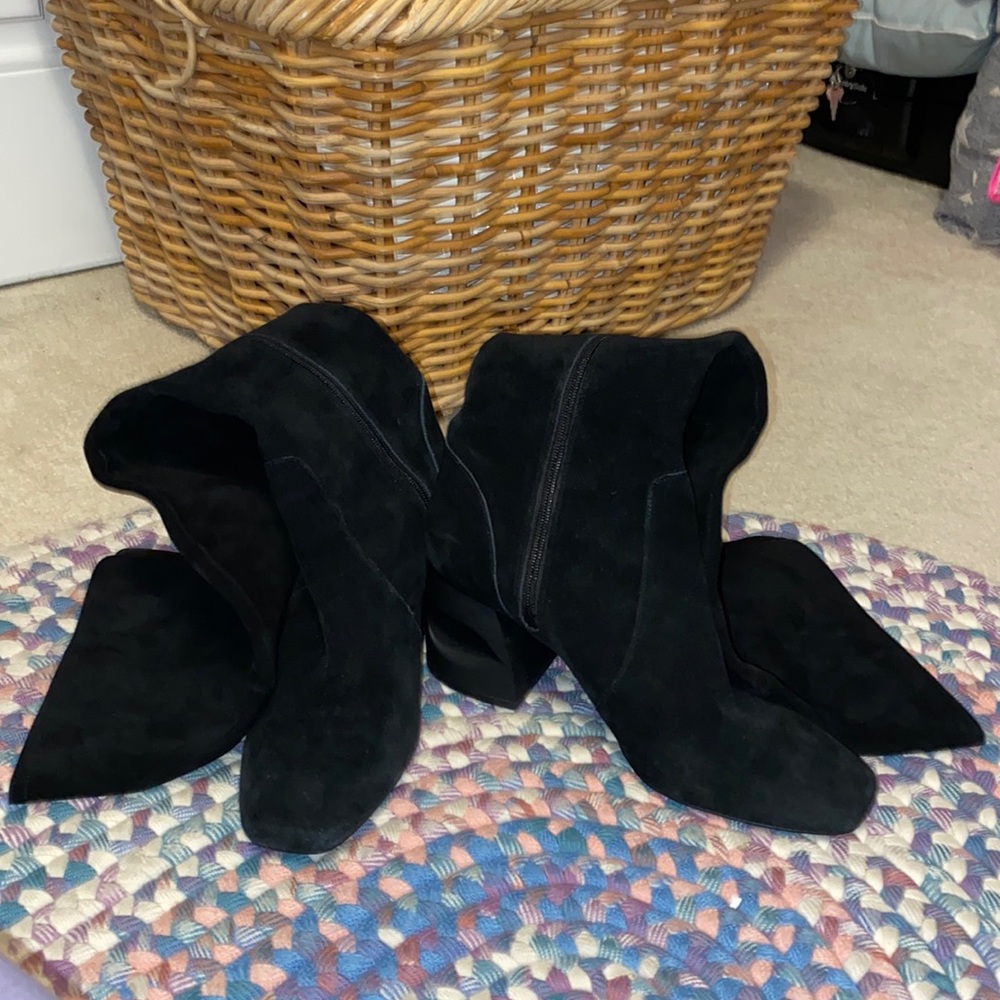 Halston “Sydney” Black Suede Boots